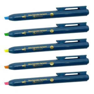 Marcador de Textos Fluorescentes Retractable Detectable