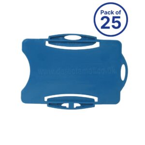 Porta Credencial Detectable sin Cadena Azul