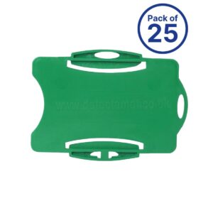 Porta Credencial Detectable sin Cadena Verde