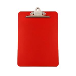 Tabla Porta Documentos de Plástico Detectable Color Rojo