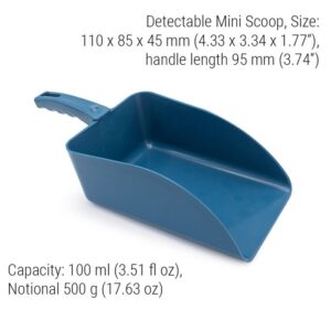 Cucharas Cuadradas Detectables 500Gr Azul Paq 5 Pzs