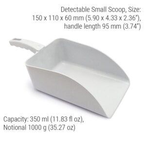 Cucharas Cuadradas Detectables 1000Gr Blanco Paq 5 Pzs