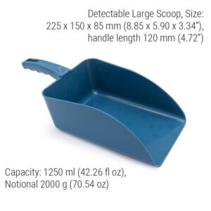 Cucharas Cuadradas Detectables 2000Gr Azul Paq 5 Pzs