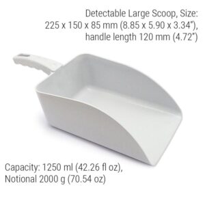 Cucharas Cuadradas Detectables 2000Gr Blanco Paq 5 Pzs