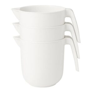 Jarras De Plástico Detectable De Servicio 2 Lt Color Blanco Paq 3 Pzs