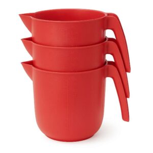 Jarras De Plástico Detectable De Servicio 2 Lt Color Rojo Paq 3 Pzs