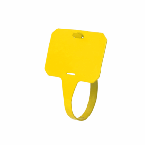 Etiquetas De Plástico Detectables 265Mm Largo Color Amarillo Paq 25 Pzs