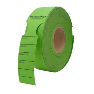 Candado De Etiqueta Detectables 48 X 279mm Verde Paq 500 Pzs