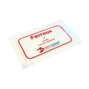 Tarjeta Para Calibrar Ferroso 1.2mm Blanco Base Color Rojo 80X40X10mm