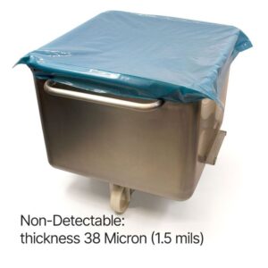 Cubiertas De Polietileno Detectable En Rollo 38 Micrón Color Azul 1 Rollo 250 Pzs